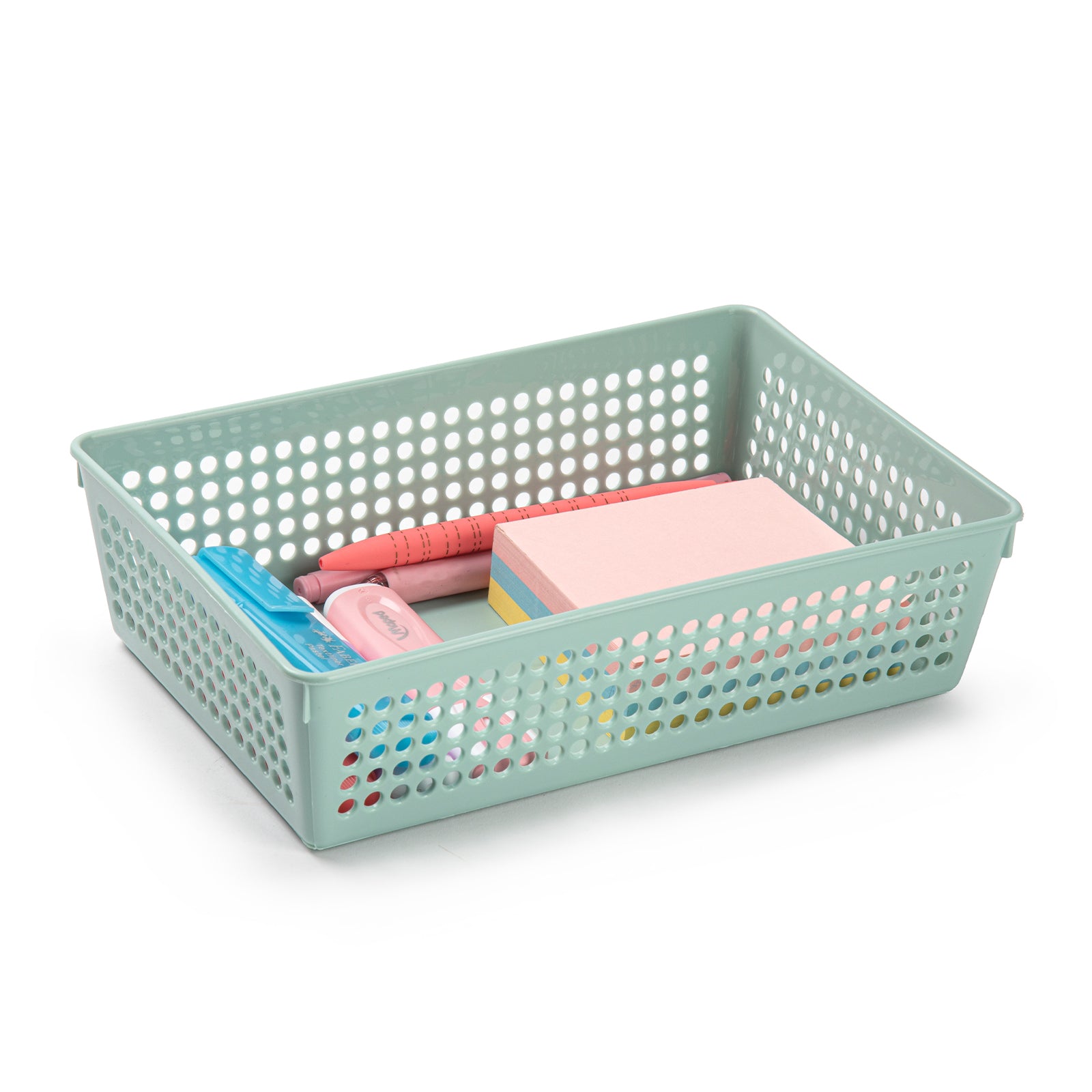 Plastic Forte - Juego de 2 Bandejas Organizadoras Medianas Multiusos. Rosa