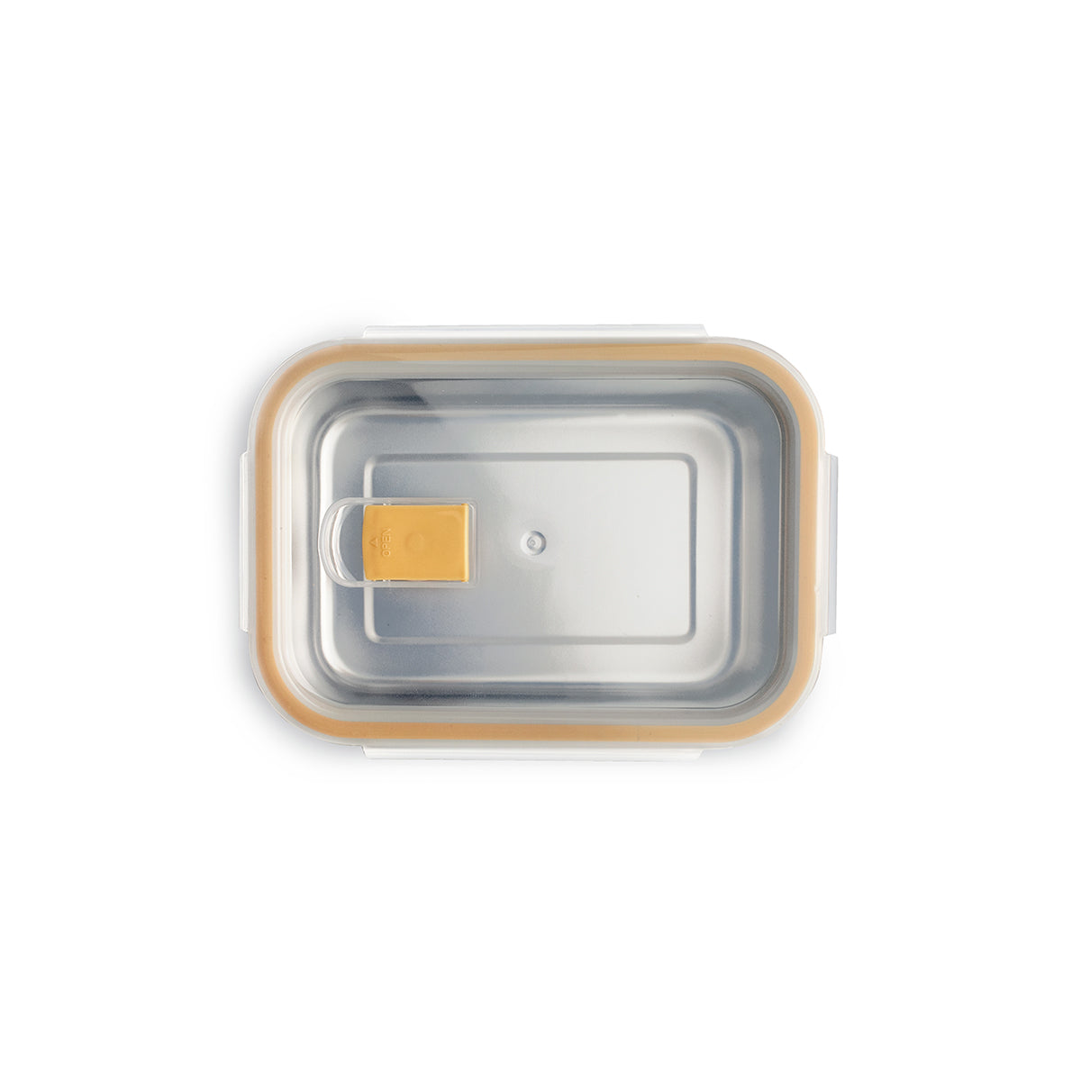 IBILI Keepklin Air Vent - Recipiente Rectangular de 0.8L en Acero Inoxidable Apto Microondas