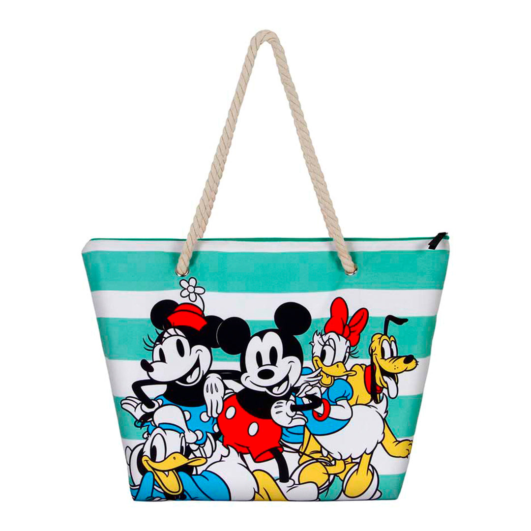 KARACTERMANIA - Bolsa de Playa Soleil con Neceser de Regalo. Mickey Mouse Together