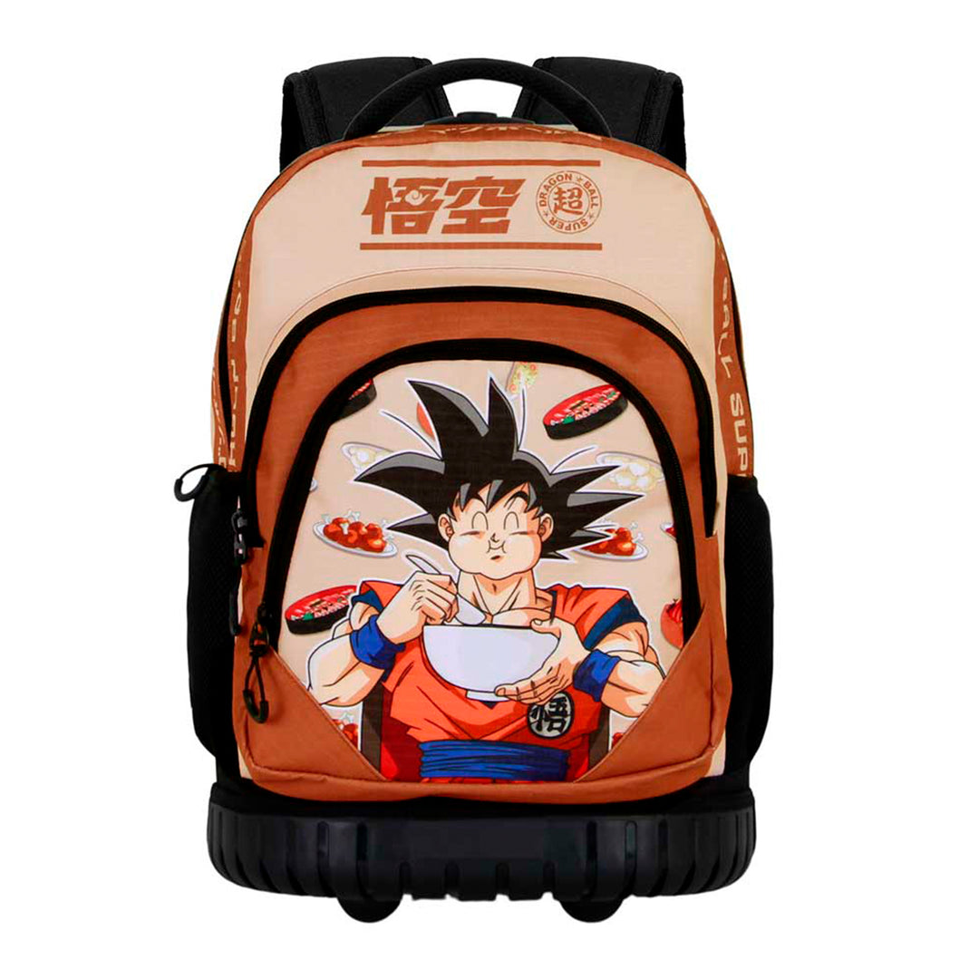 KARACTERMANIA - Dragon Ball Goku Foodie Mochila Escolar con Ruedas Trolley GTS FAN