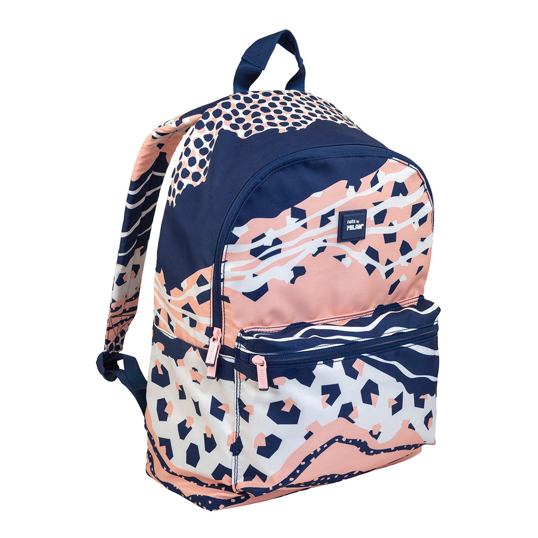 MILAN Melt -  Mochila Escolar con Divisor para Portátil. Capacidad 20L. Rosa