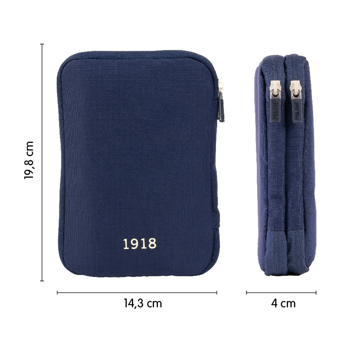 MILAN - Plumier de 2 Pisos con Contenido de 36 Piezas. Colección 430 since 1918. Azul