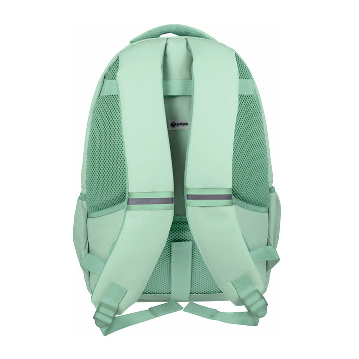 Grafoplás Kuru - Mochila Escolar 3 Cremalleras con Divisor para Portátil. Adaptable Carrito. Rosa