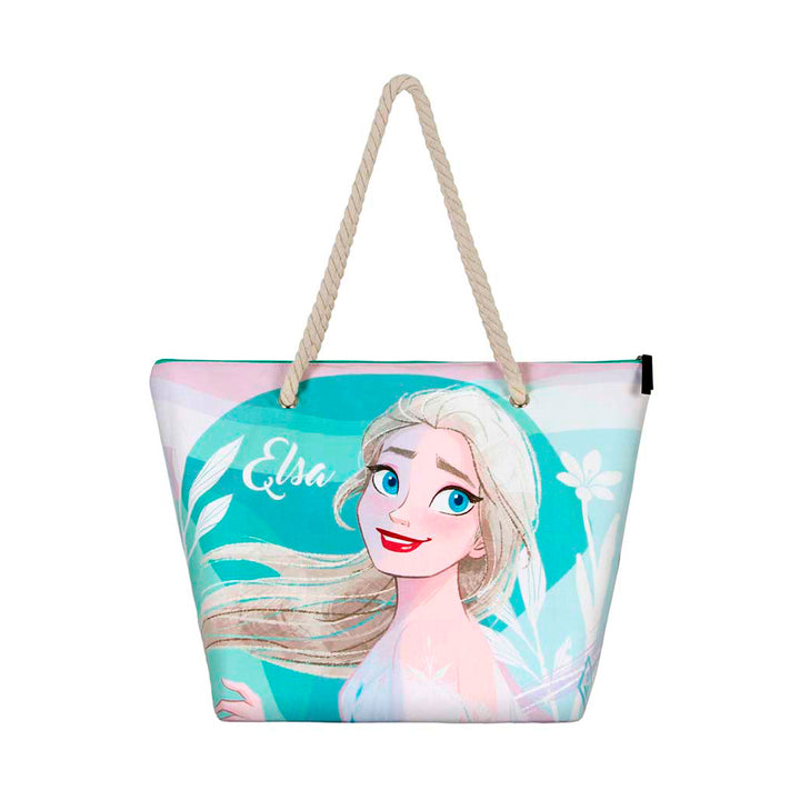 KARACTERMANIA - Bolsa de Playa Soleil con Neceser de Regalo. Frozen 2 Summer