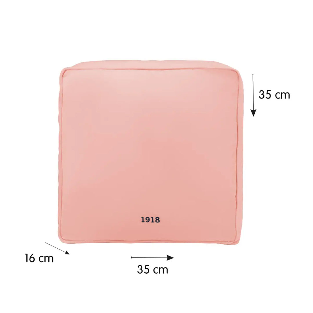 Milan 430 - Cojin Cuadrado de 35 cm 100% Poliéster con Relleno Incluido. Forma Goma Rosa
