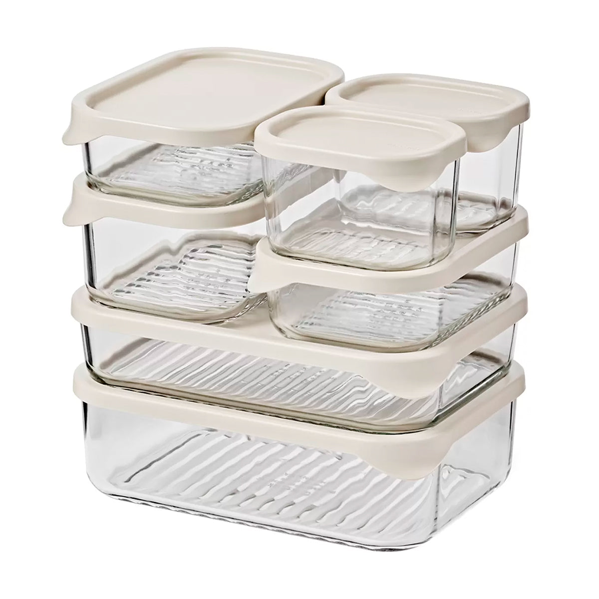 Glasslock Modular - Recipiente Rectangular en Vidrio Templado para Alimentos Frescos