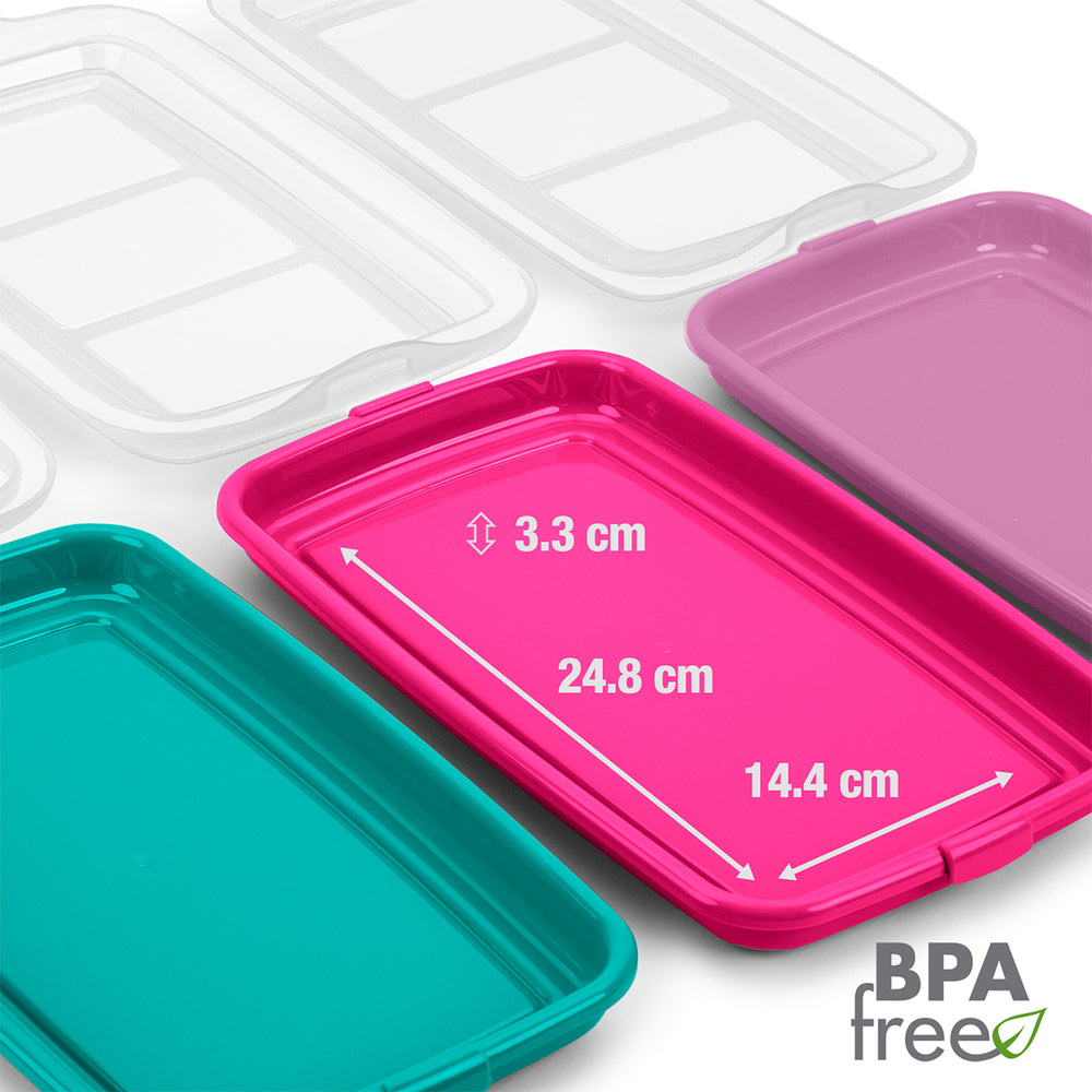 IBILI Deli - Lote de 4 Recipientes Apilables Porta Embutidos y Alimentos. Color Surtido 2026