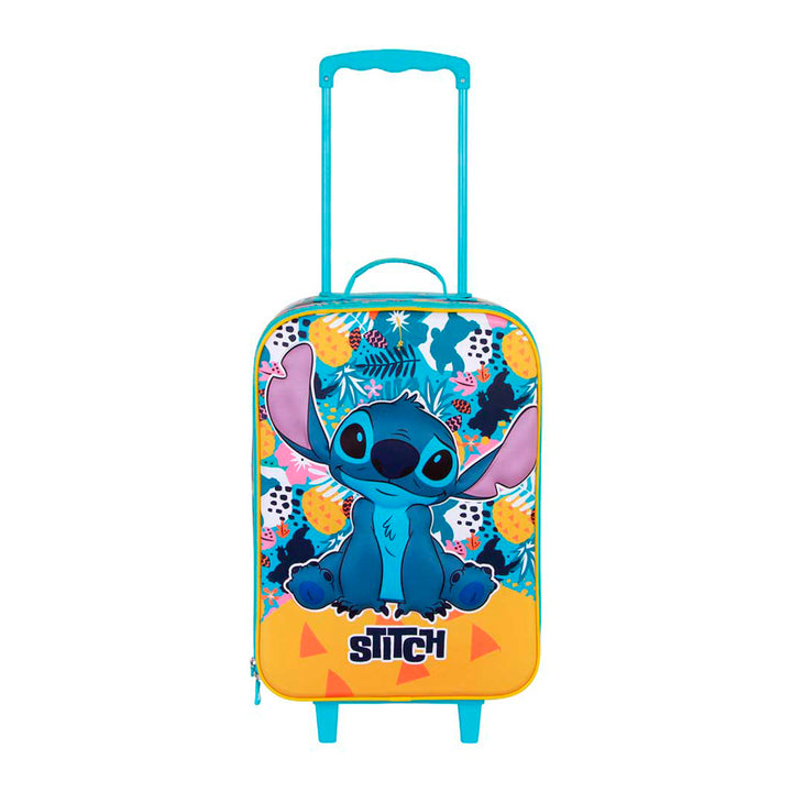 KARACTERMANIA - Maleta Infantil Trolley Soft 3D de 2 Ruedas Disney Lilo y Stitch Colors