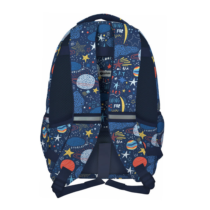Grafoplás - Mochila Escolar 3 Cremalleras con Divisor Portátil y Adaptable Carrito. Planets