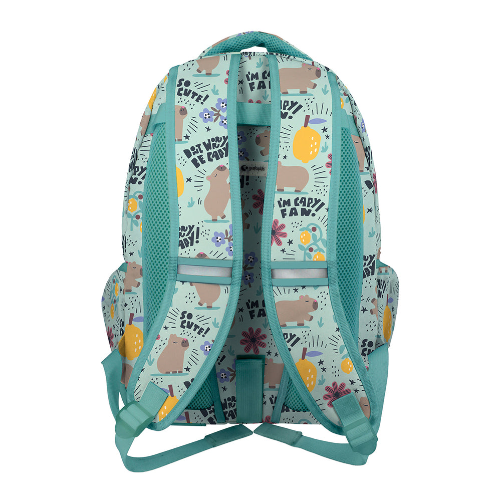 Grafoplás - Mochila Escolar 3 Cremalleras con Divisor Portátil y Adaptable Carrito. EC Cheerful