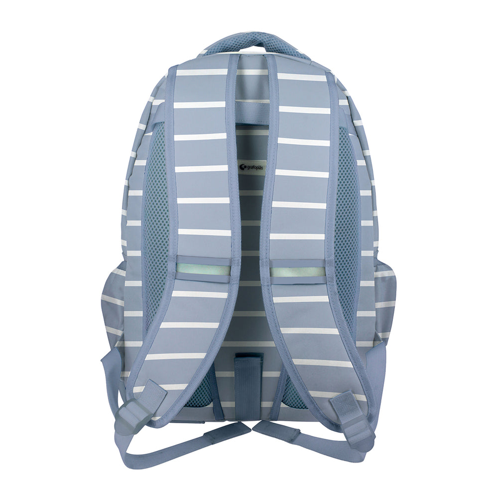Grafoplás - Mochila Escolar 3 Cremalleras con Divisor Portátil y Adaptable Carrito. Mafalda Boat