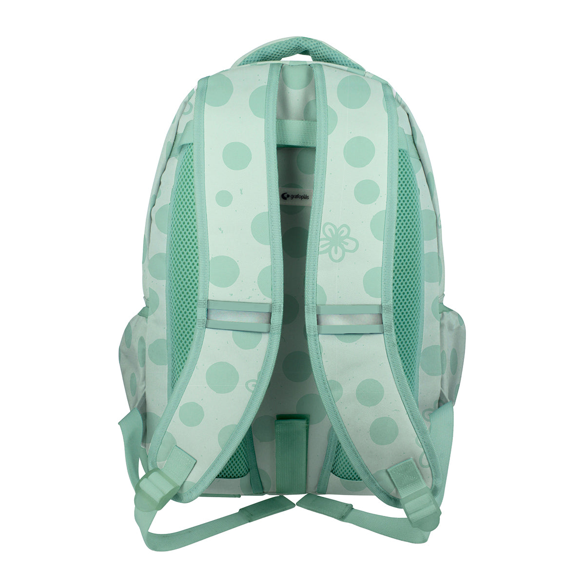 Grafoplás - Mochila Escolar 3 Cremalleras con Divisor Portátil y Adaptable Carrito. Mafalda Kiss