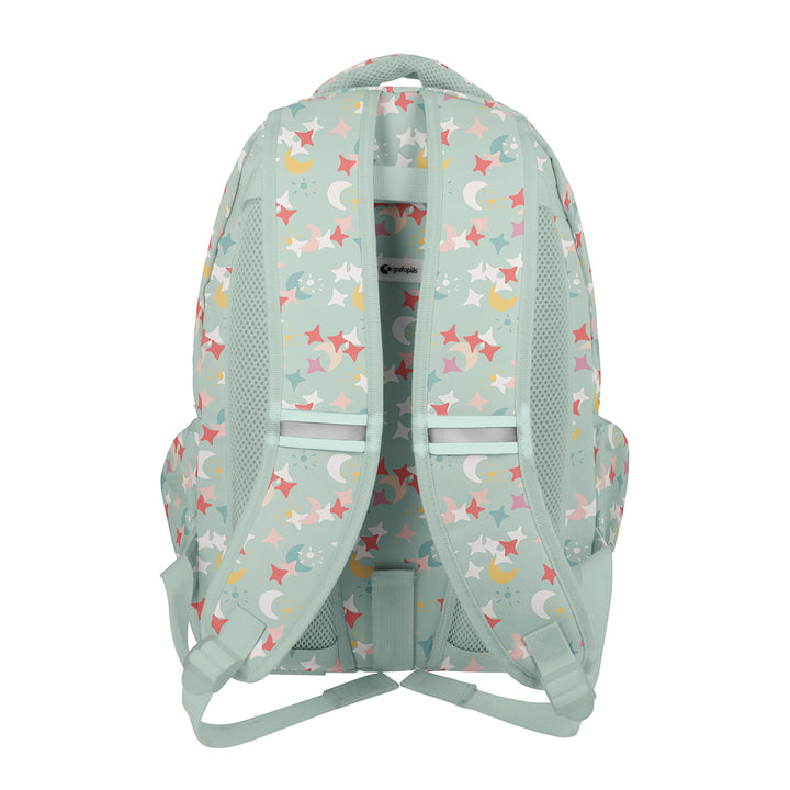 Grafoplás - Mochila Escolar 3 Cremalleras con Divisor Portátil y Adaptable Carrito. Mafalda Pijama