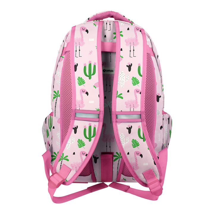 Grafoplás - Mochila Escolar 3 Cremalleras con Divisor para Portátil. Adaptable Carrito. Tropical