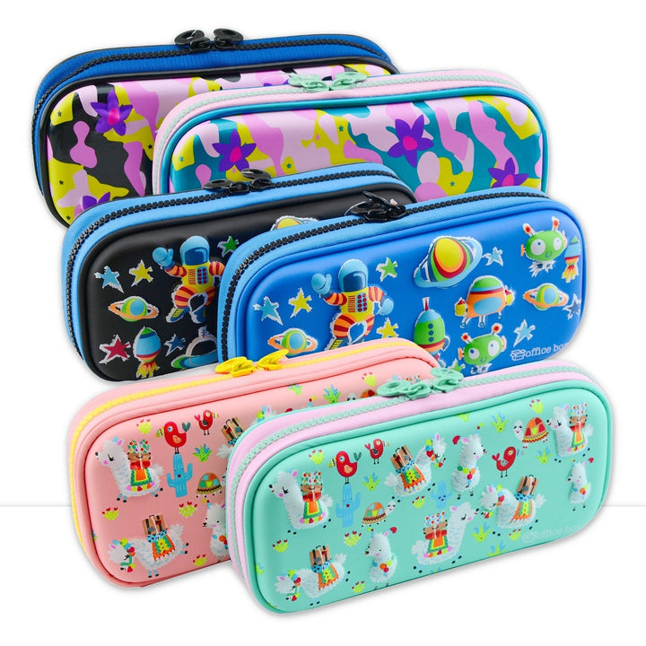 Estuche 3D Magic Multicompartimento con Cuerpo Rígido en EVA con Relieve. Modelo Stars