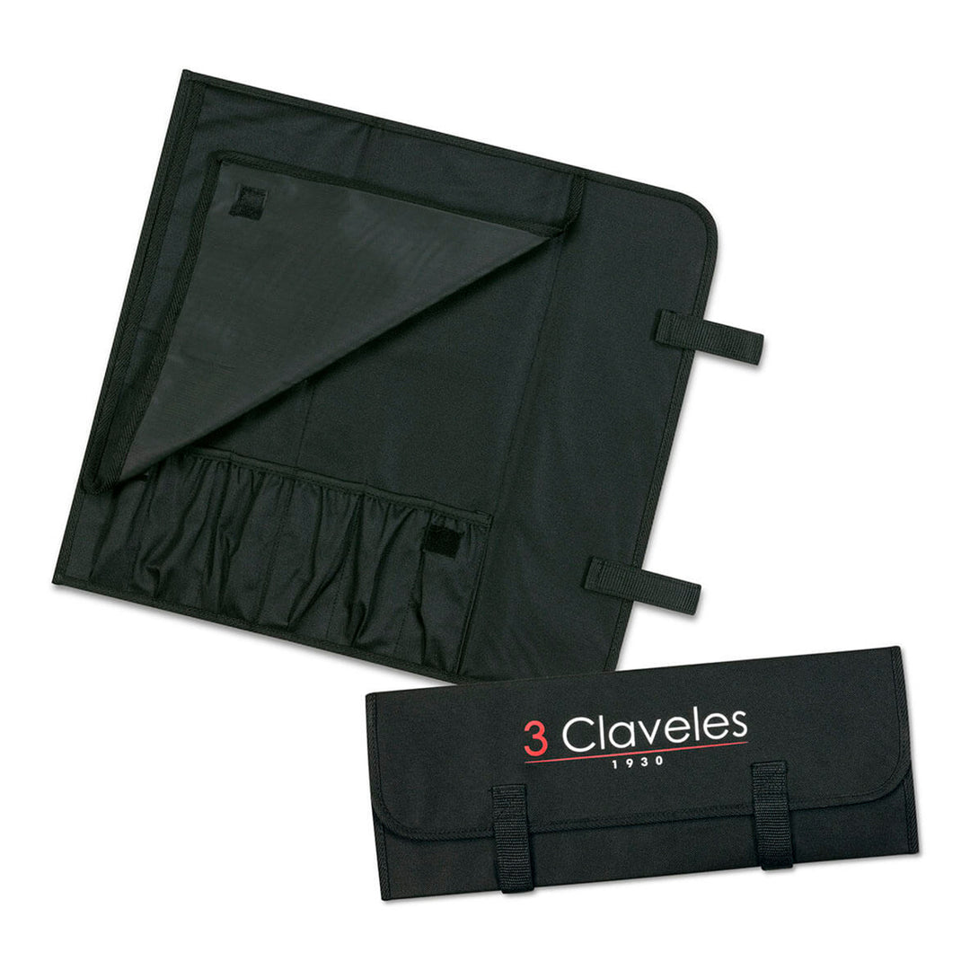 3 Claveles Uniblock - Estuche Profesional Cocinero con 5 Cuchillos y Chaira Incluidos