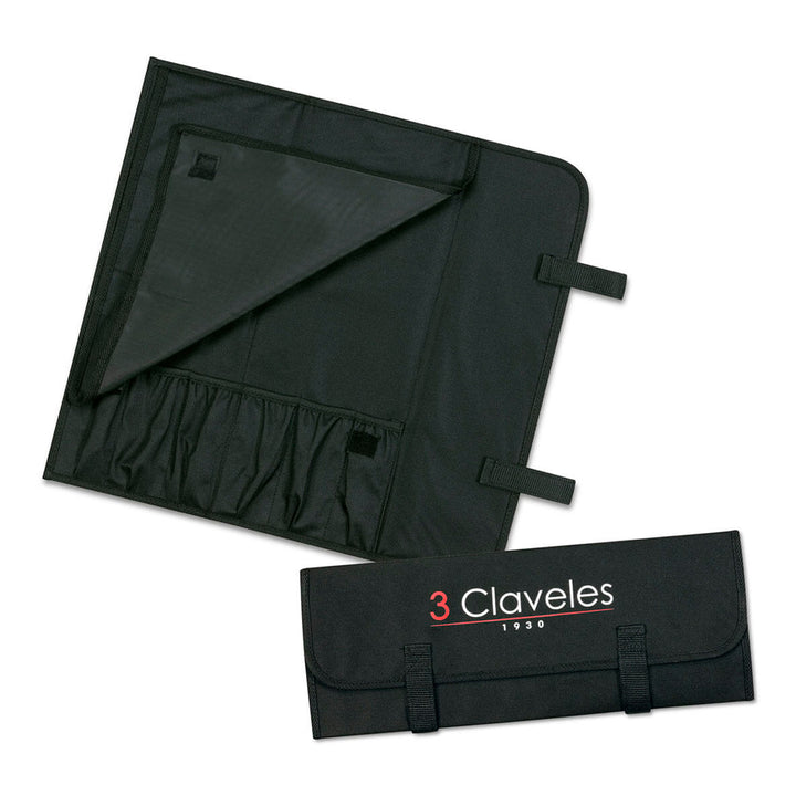 3 Claveles Uniblock - Estuche Profesional Cocinero con 5 Cuchillos y Chaira Incluidos
