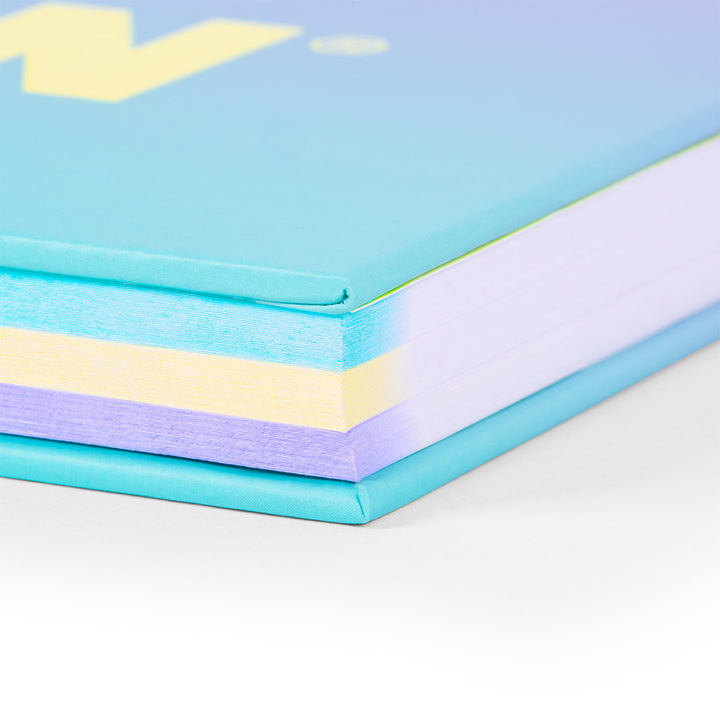 MILAN Sunset - Pack 3 Cuadernos A4 Espiral y Tapa Dura. Papel Pautado 90 Hojas 95gr Turquesa