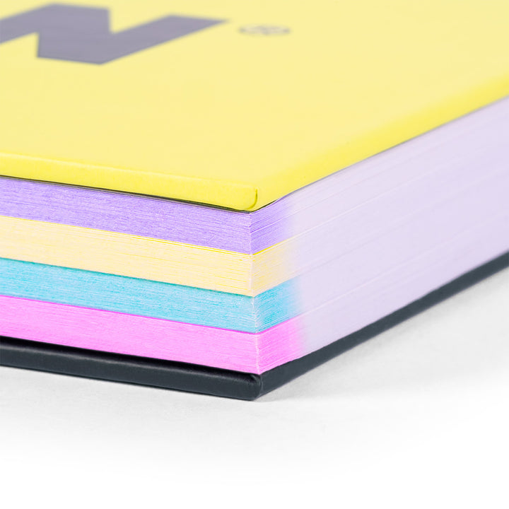 MILAN Sunset - Pack 3 Cuadernos A4 Espiral y Tapa Dura. Papel Cuadriculado 90 Hojas 95gr