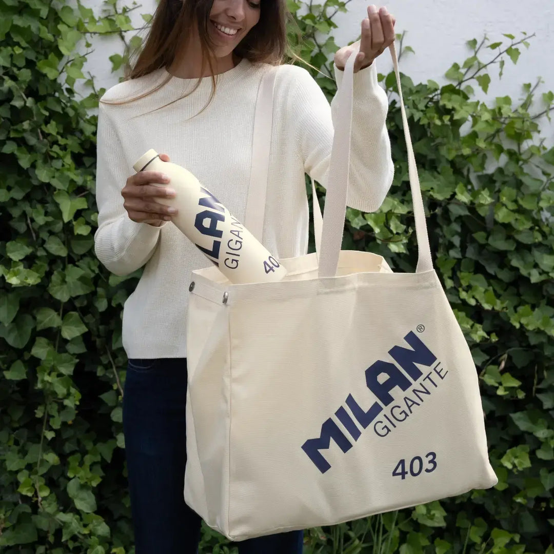 MILAN 403 Since 1918 - Botella Térmica Reutilizable 0.95L en Acero Inoxidable. Beige