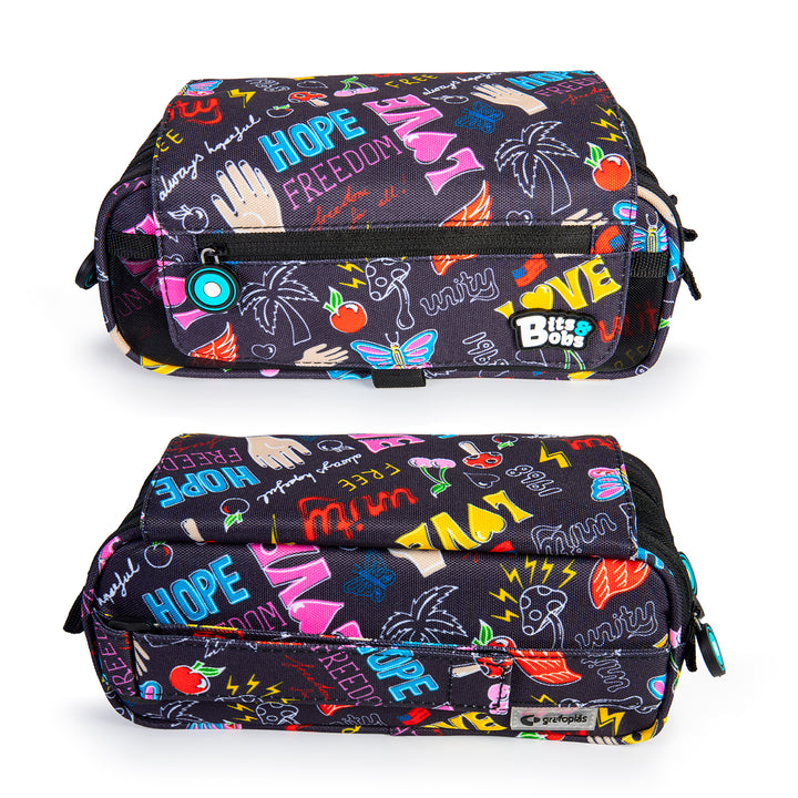 ColePack Design - Estuche Triple de 3 Cremalleras con Material Escolar Incluido. WOW