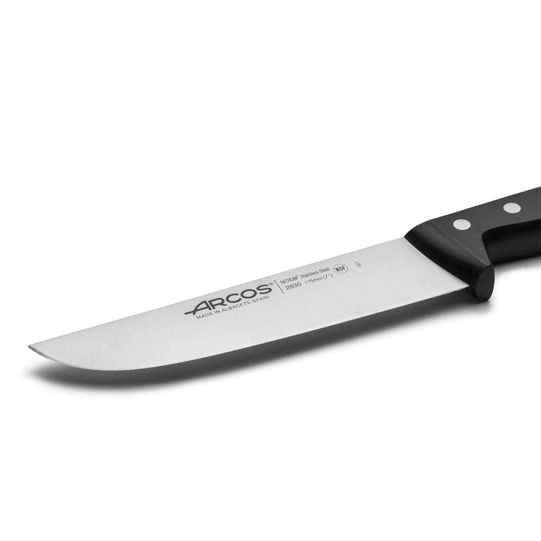 ARCOS Universal - Cuchillo Carnicero 17.5 cm Acero Inoxidable Forjado Nitrum