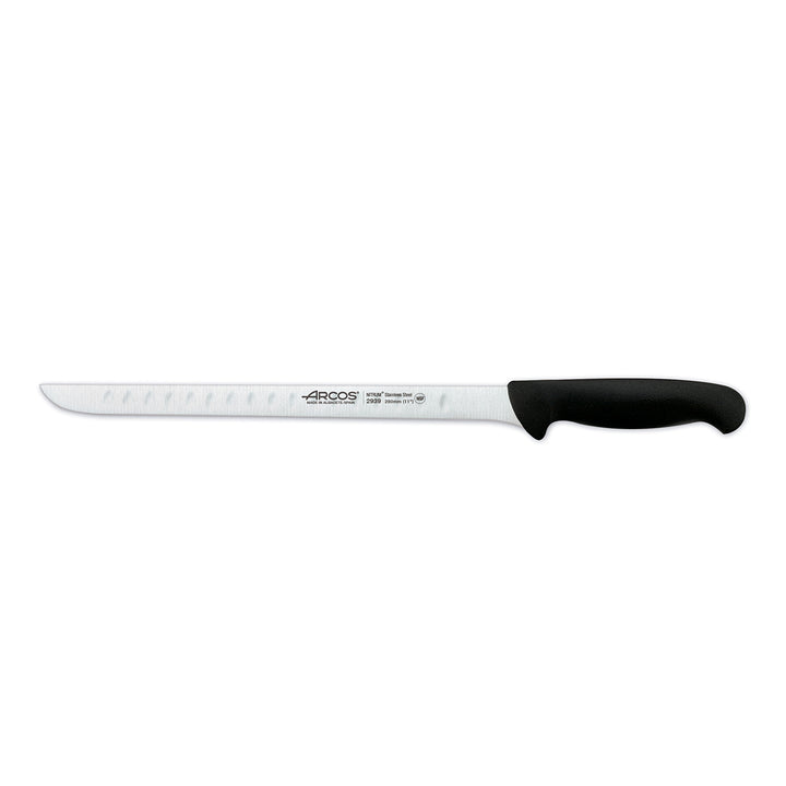 ARCOS Serie 2900 - Cuchillo Profesional Universal Jamonero 28 cm Acero NITRUM. Negro