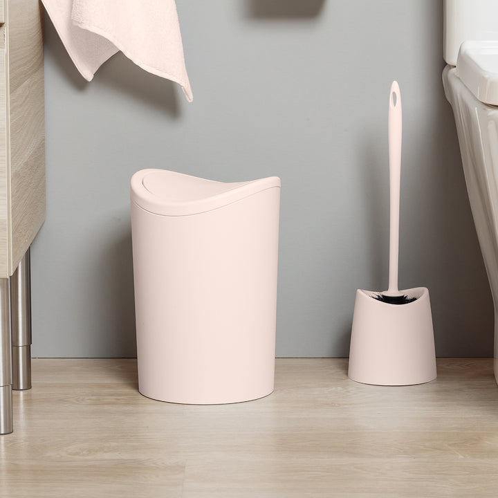 TATAY Standard - Escobilla de Baño en Plástico de Cerdas Negras con Soporte.