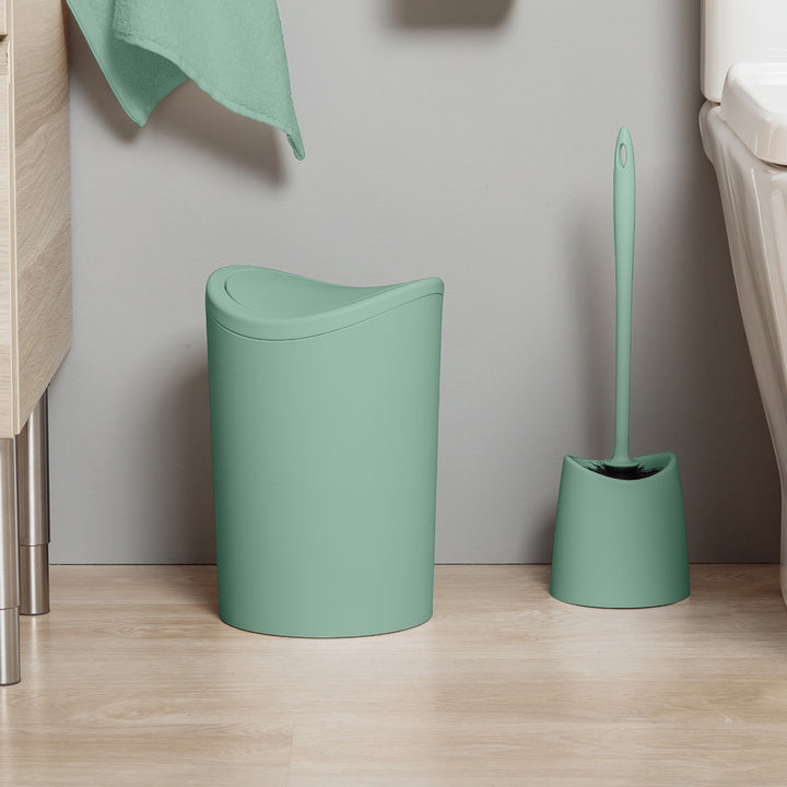TATAY Standard - Escobilla de Baño en Plástico de Cerdas Negras con Soporte.