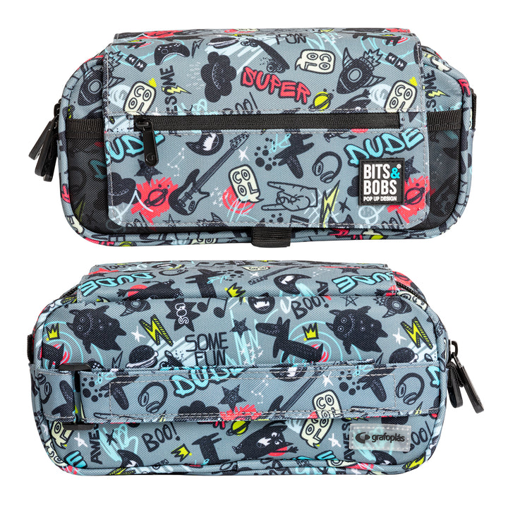 ColePack Design - Estuche Triple de 3 Cremalleras con Material Escolar Incluido. Awesome