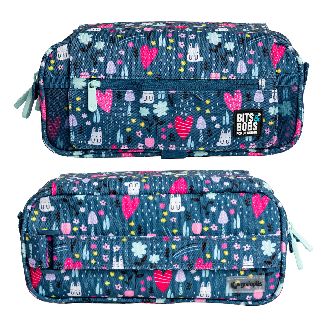 ColePack EcoDes - Estuche Triple de 3 Cremalleras con Material Escolar Incluido. Park