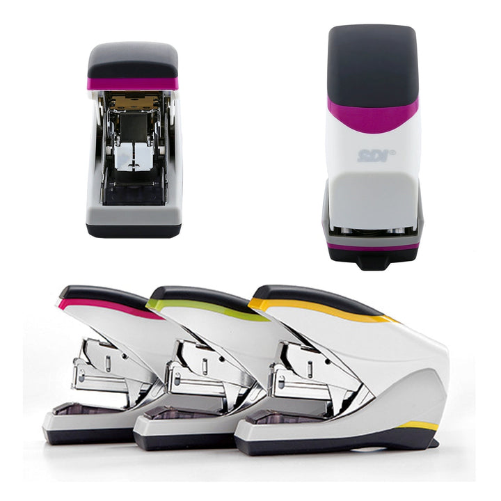 SDI - Grapadora Solid Touch M de Esfuerzo Reducido y Carga Superior, Suave al Tacto, Base Anti-Deslizante