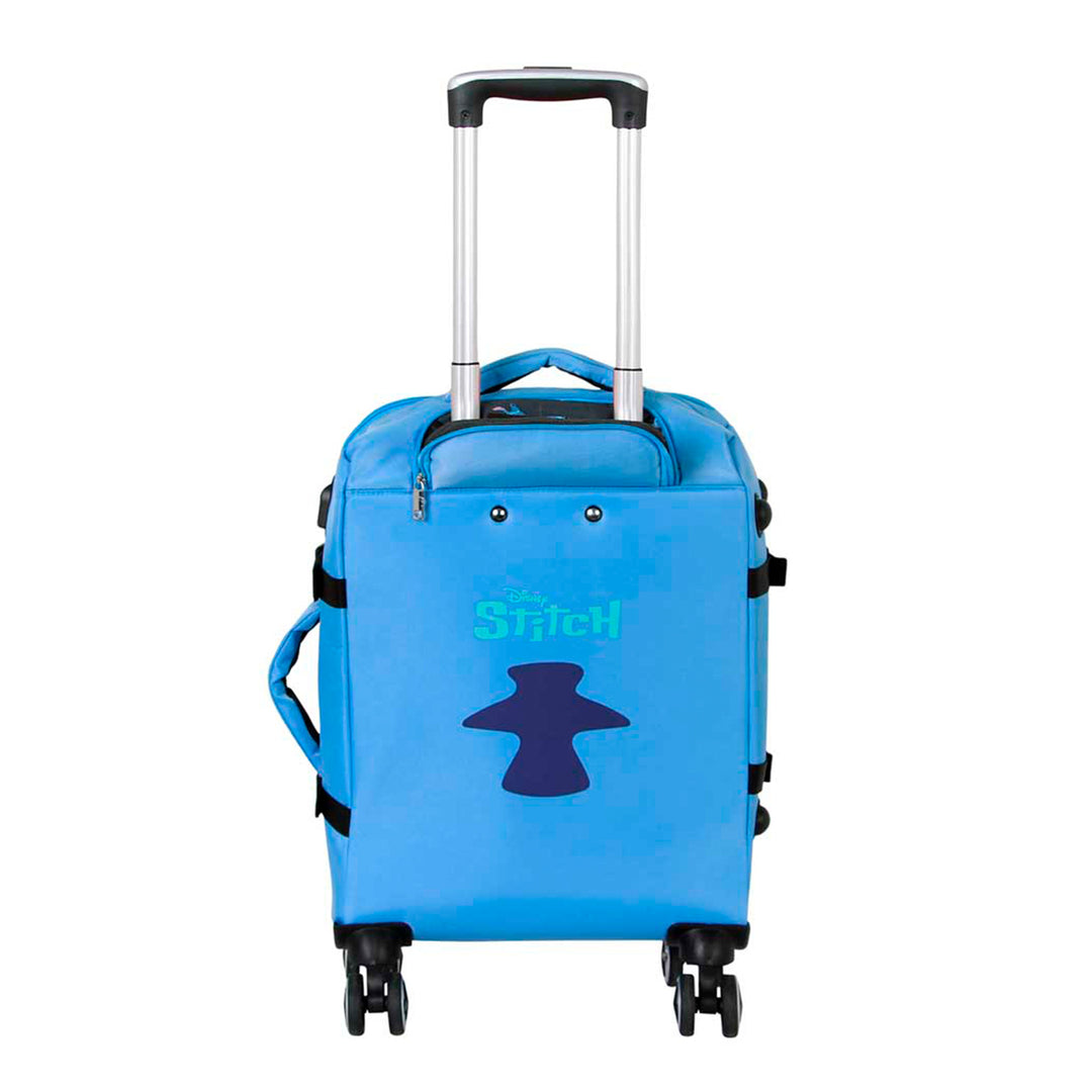 KARACTERMANIA - Maleta de Cabina 4 Ruedas Cierre TS Lock y Puerto USB. Lilo y Stitch Face