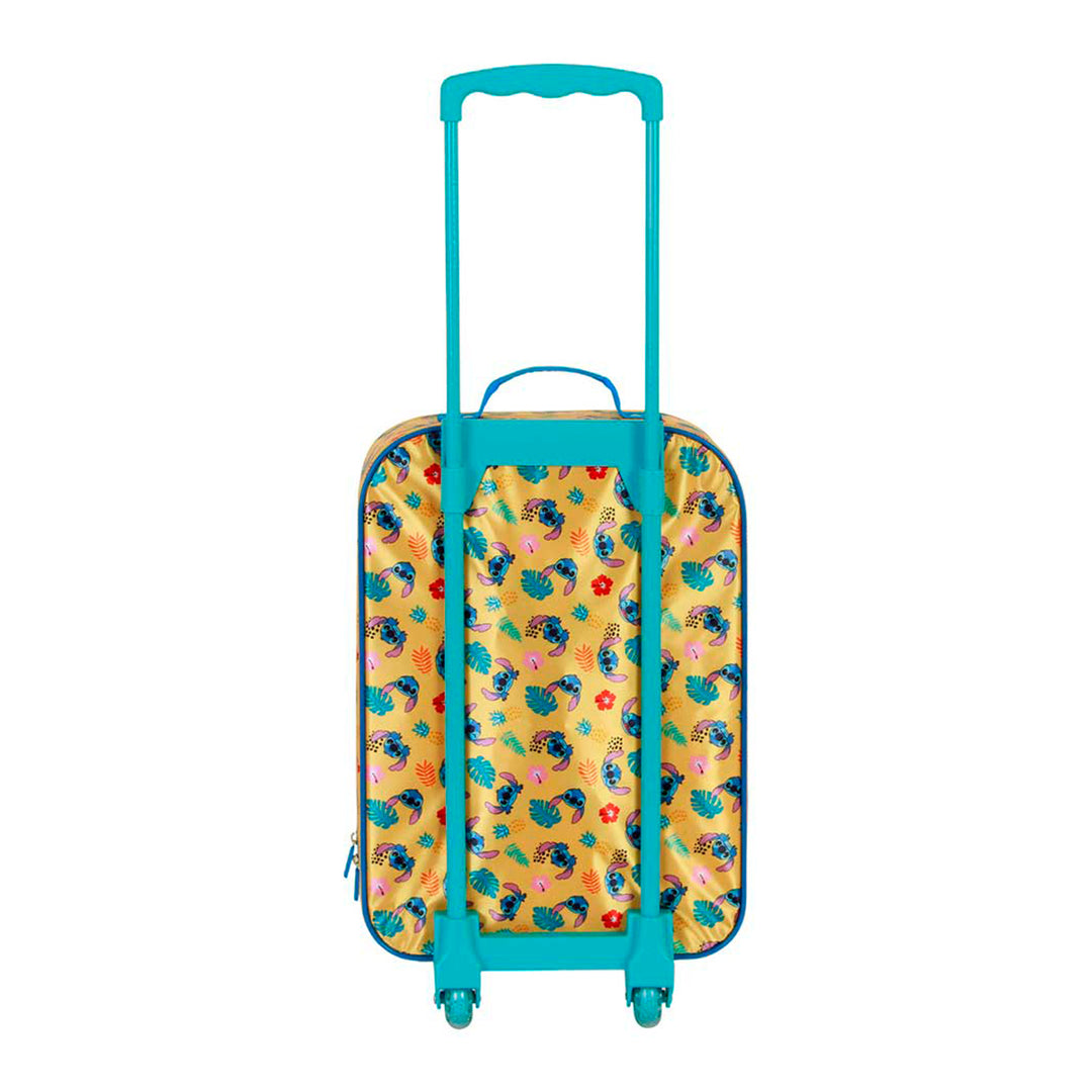 KARACTERMANIA - Maleta Infantil Trolley Soft 3D de 2 Ruedas Disney Lilo y Stitch Ocean