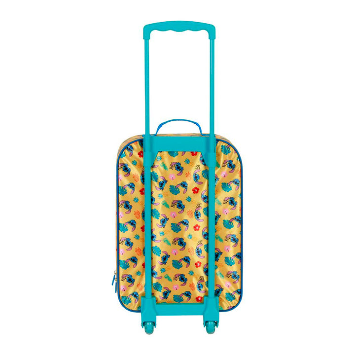 KARACTERMANIA - Maleta Infantil Trolley Soft 3D de 2 Ruedas Disney Lilo y Stitch Ocean
