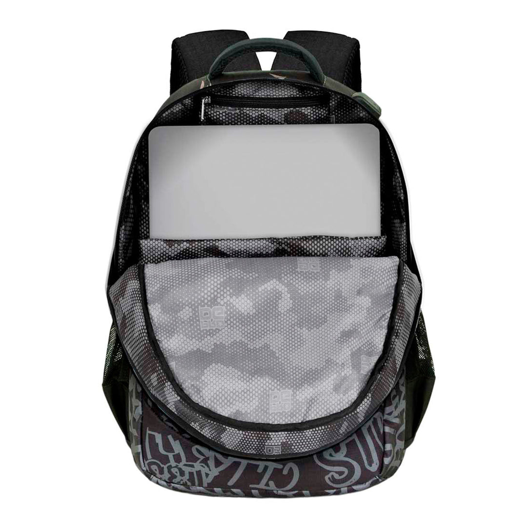 PRODG Rise - Mochila Escolar Impermeable Running Plus para Portatil y USB. Multicolor