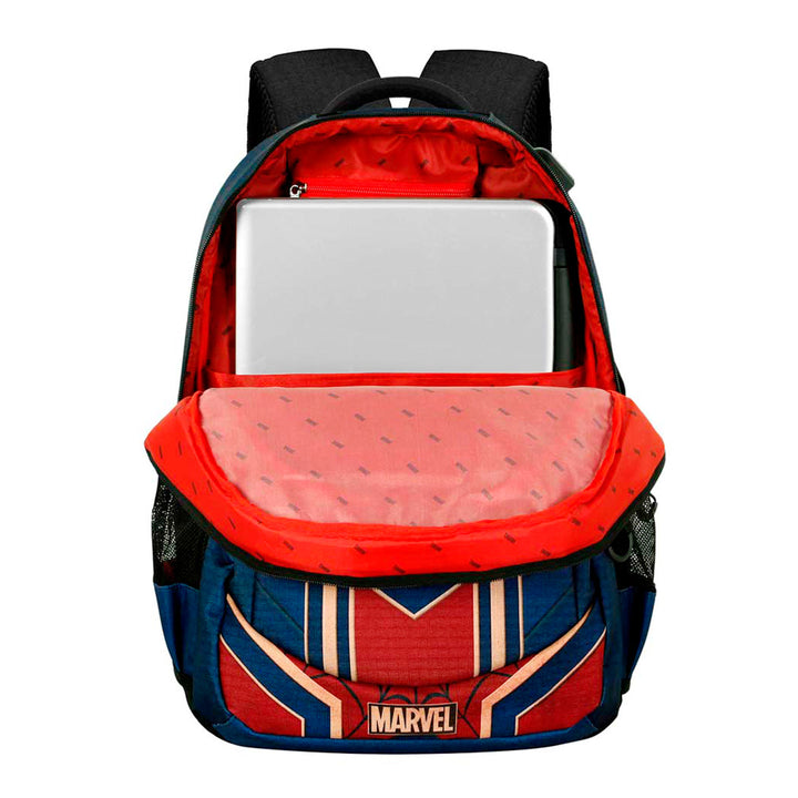 SPIDERMAN Drop - Mochila Escolar Impermeable Running Plus para Portatil y USB. Rojo