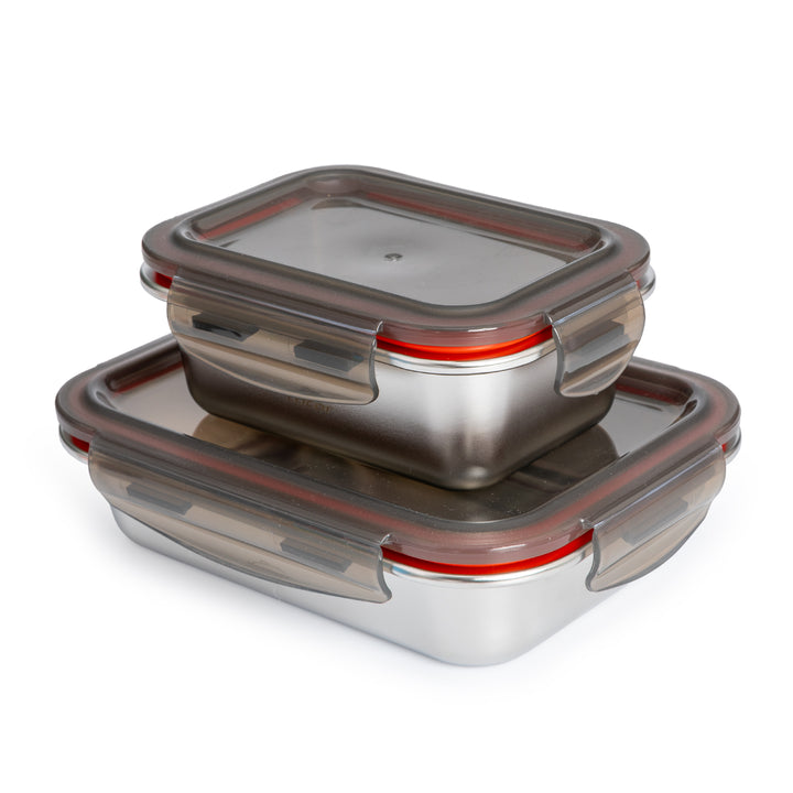 IBILI Hella - Kit Bolsa Isotérmica Tricapa 5L y Recipientes de Acero EcoInox de 820 y 480 ml