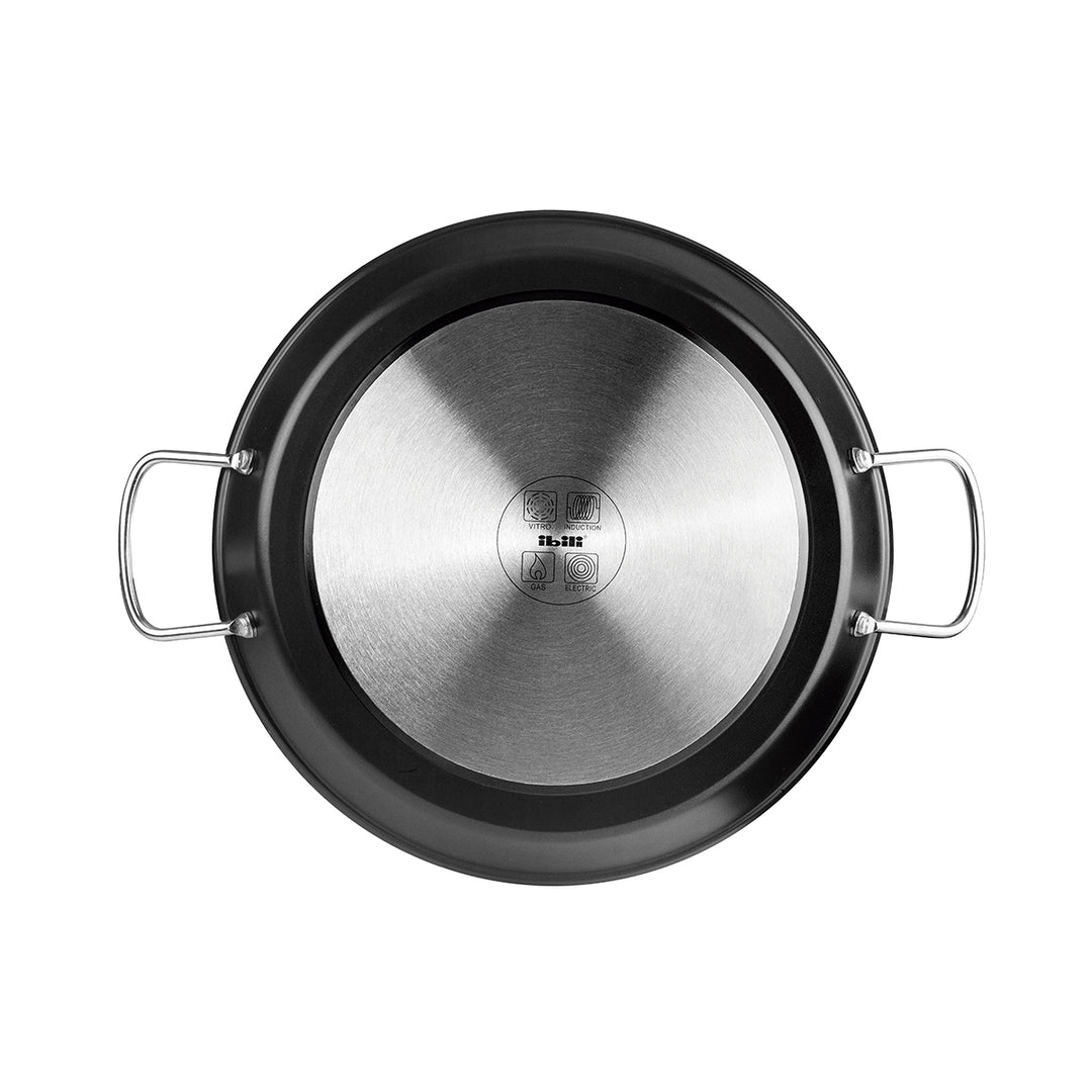 IBILI Quarzo - Paellera Antiadherente Ceramic PPG Fusion Pro Titanium 30 cm Apta Inducción