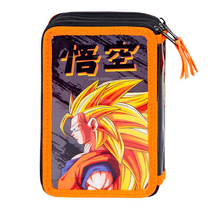 KARACTERMANIA - Estuche Plumier Triple Completo con 44 Piezas. Dragon Ball Warrior