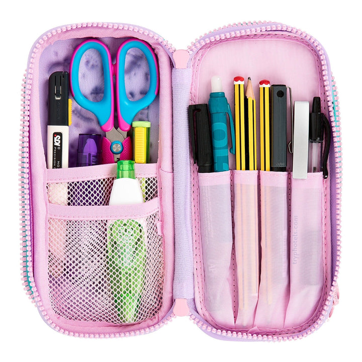 3D Magic - Estuche Escolar Doble con Cuerpo en Relieve. Jungle Azul