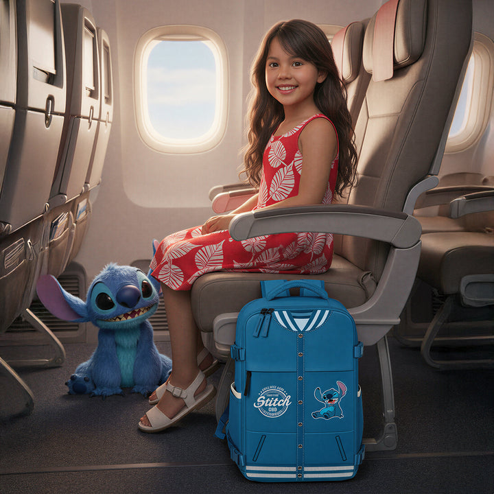 MERCURY Varsity - Mochila de Cabina Bajo Asiento Avión. Ligera e Impermeable. Lilo y Stitch