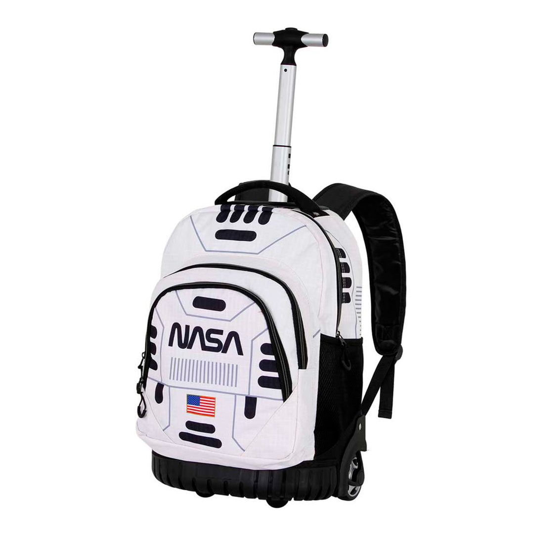 KARACTERMANIA -  NASA Spaceship Mochila Escolar con Ruedas Trolley GTS FAN