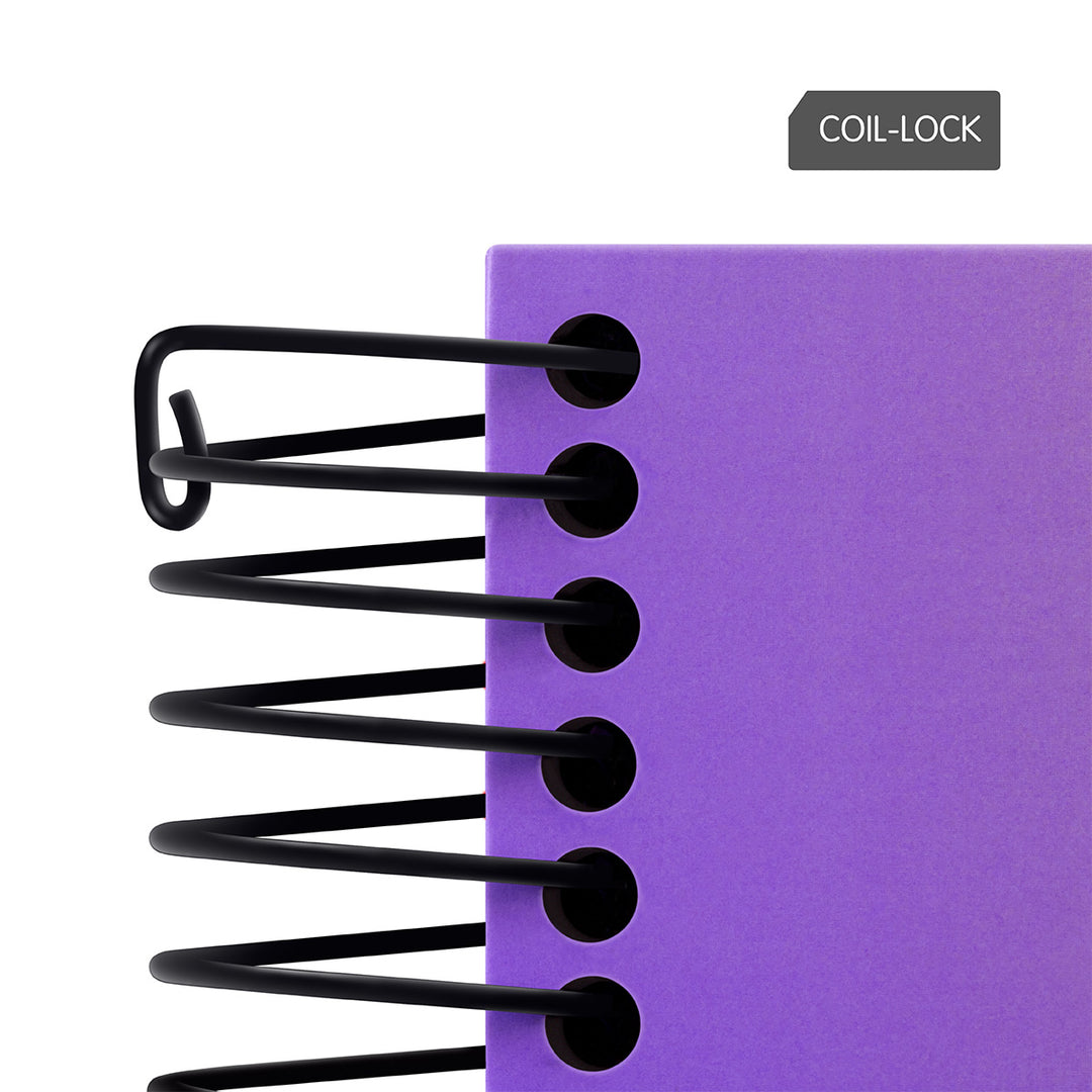 MILAN Sunset - Pack 3 Cuadernos A4 Espiral y Tapa Dura. Papel Cuadriculado 90 Hojas 95gr