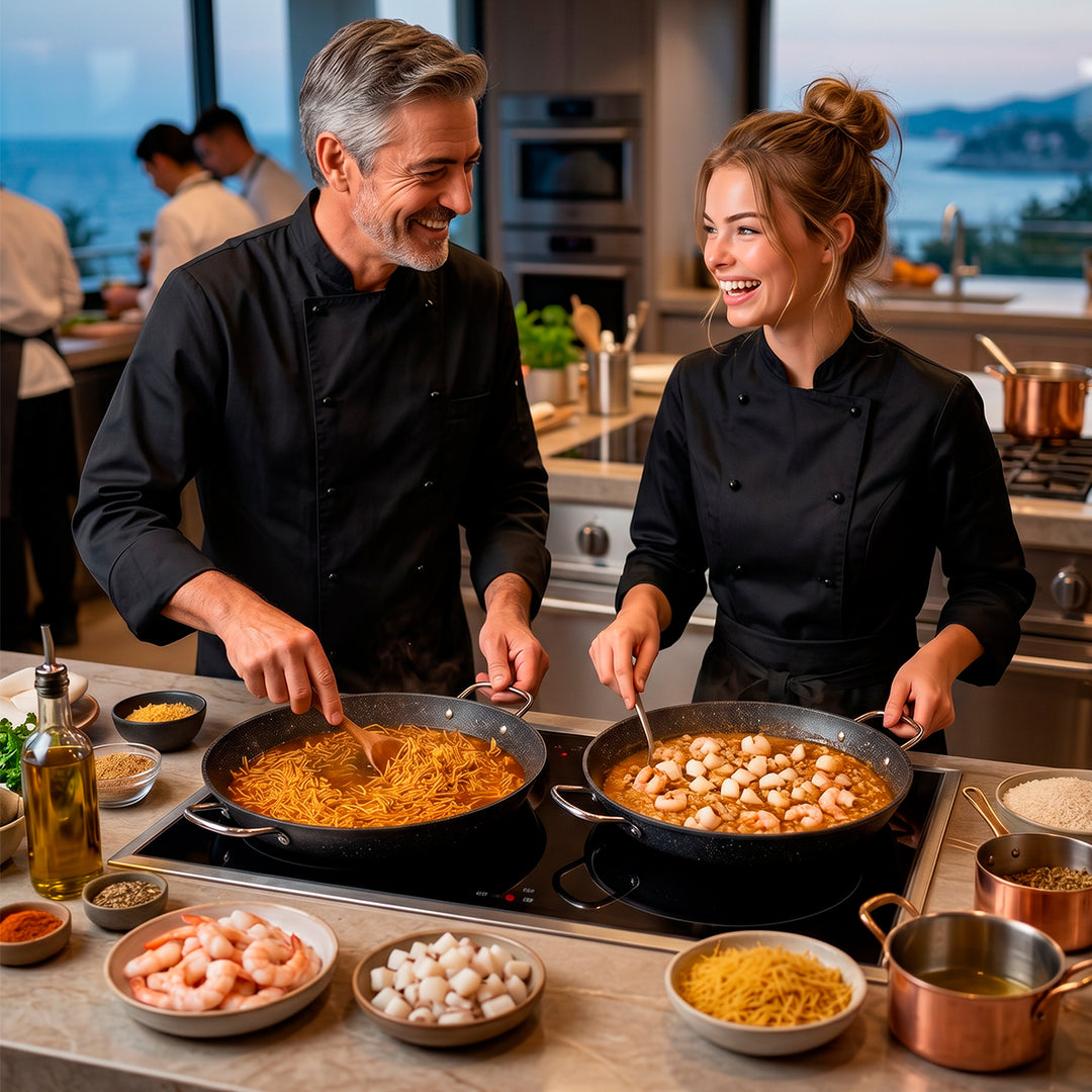 IBILI Quarzo - Paellera Antiadherente Ceramic PPG Fusion Pro Titanium Apta Inducción