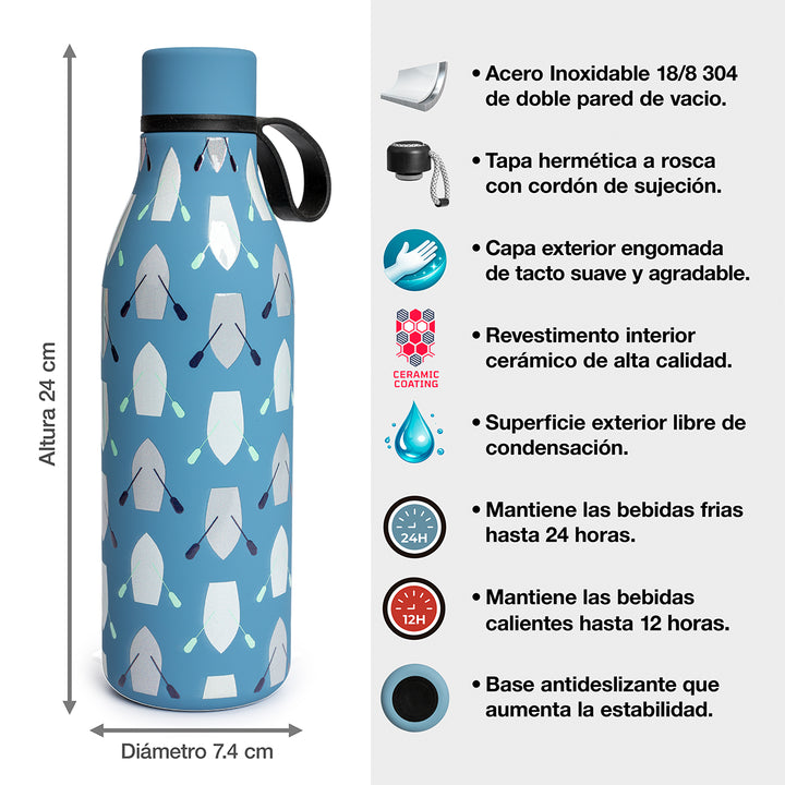 Grafoplas BitsBobs  - Botella Térmica Reutilizable de 0.55L con Interior Cerámico