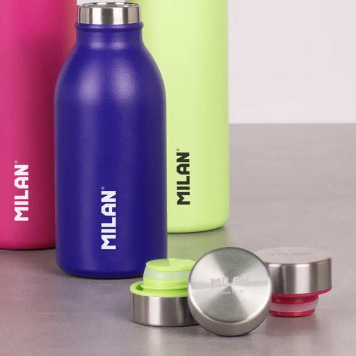 MILAN Acid - Botella Térmica Reutilizable 0.35L en Acero Inoxidable. Azul