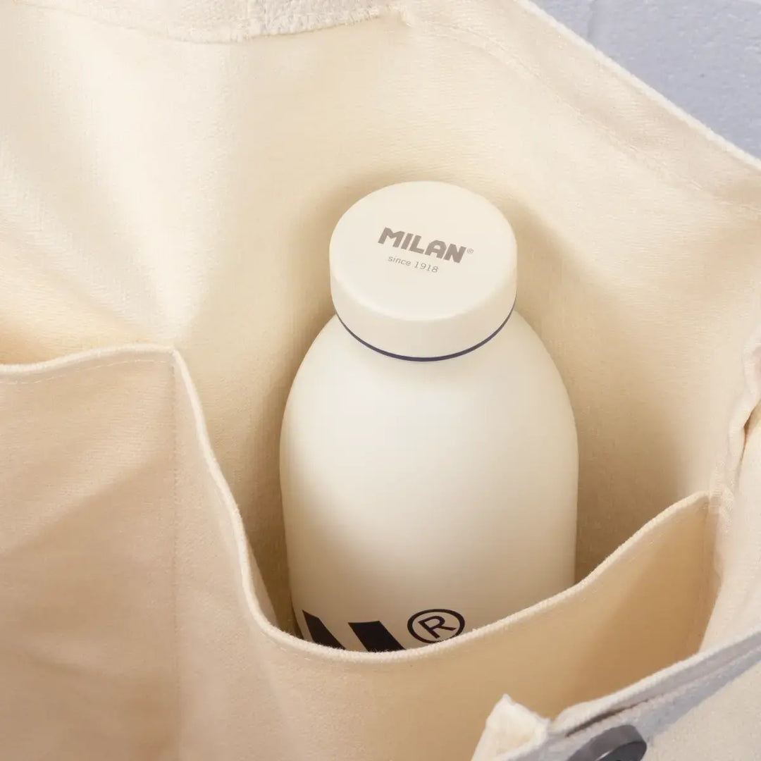 MILAN 403 Since 1918 - Botella Térmica Reutilizable 0.95L en Acero Inoxidable. Beige