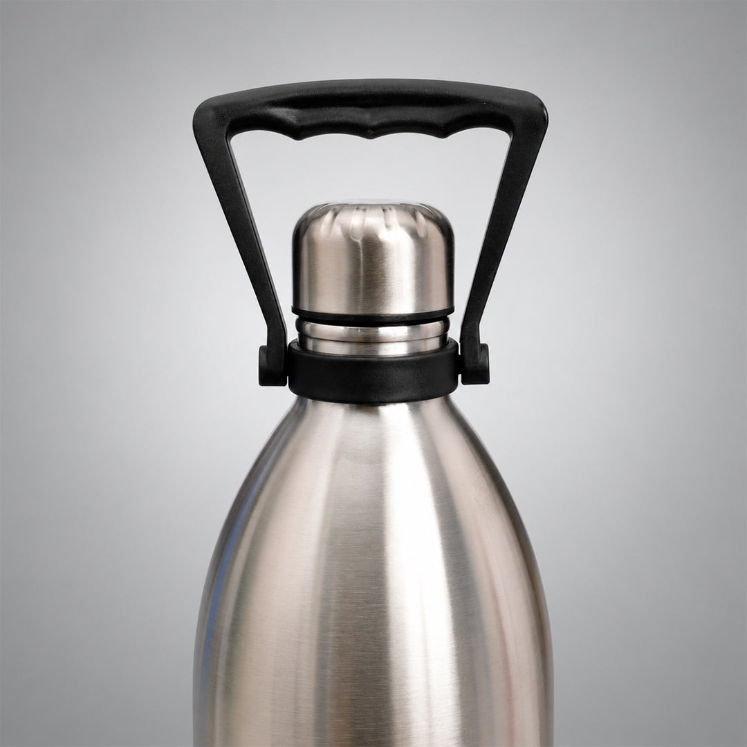 IBILI Classic - Botella Térmica con Asa de 1.6L en Acero Inoxidable de Doble Pared. Satin