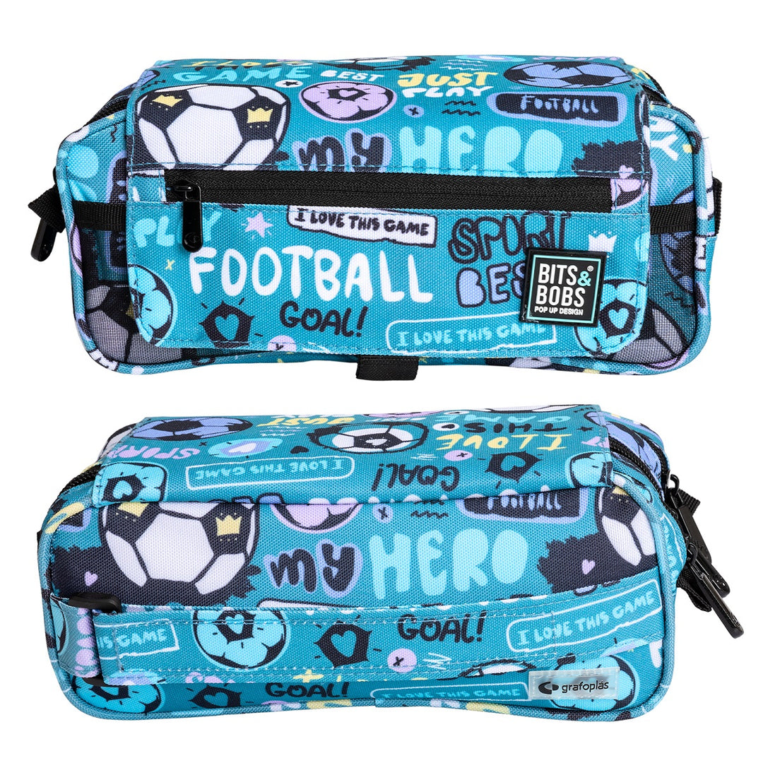 Grafoplás Design - Estuche Portatodo Triple con Solapa para Material Escolar. Hero